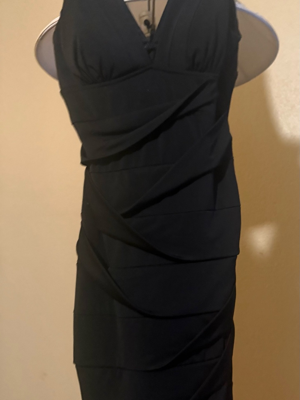 Emerald Sundae Black One-Shoulder Ruched Dress